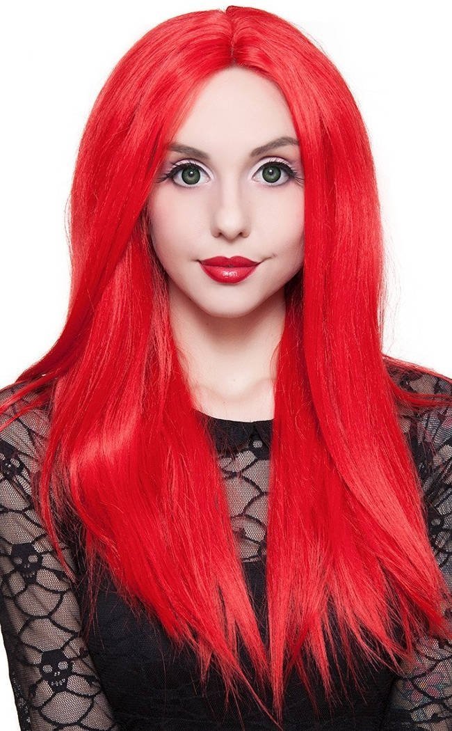 Long Straight 24" Red Lace Front Wig-Rockstar Wigs-Tragic Beautiful