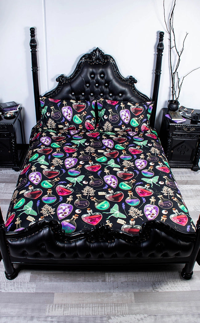 Love Elixir Quilt Cover Set & Pillowcases-Drop Dead Gorgeous-Tragic Beautiful