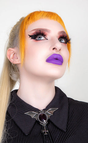 Love Spell | Bright Purple Matte Lipstick-Evil Eye Cosmetics-Tragic Beautiful