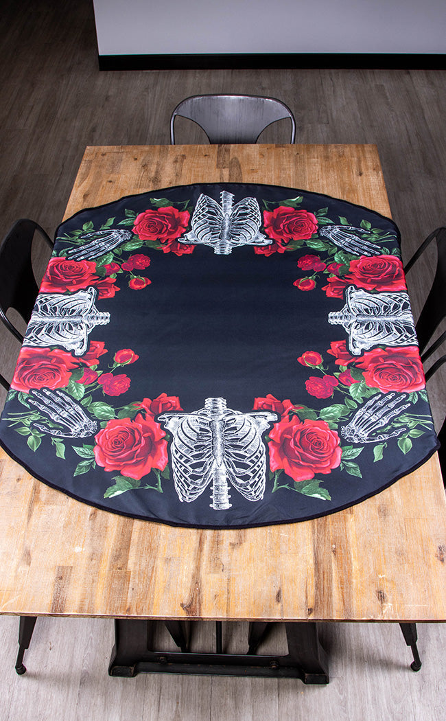 Love You To Pieces Round Tablecloth-The Haunted Mansion-Tragic Beautiful