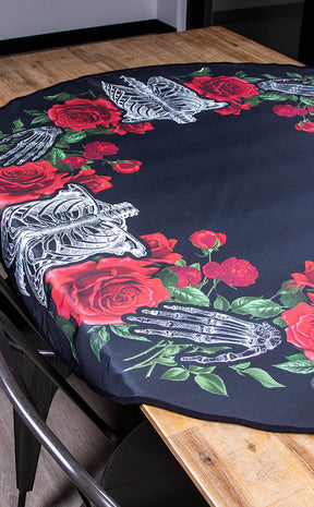 Love You To Pieces Round Tablecloth-The Haunted Mansion-Tragic Beautiful