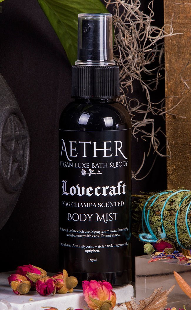 Lovecraft Nag Champa Scented Body Mist-Aether-Tragic Beautiful