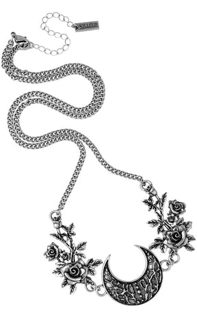 Lunar Rose Necklace-Killstar-Tragic Beautiful