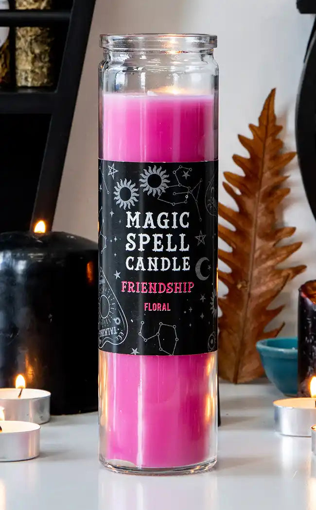 Magic Spell Candle | Pink | Friendship & Connection | Witchcraft Shop