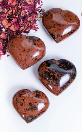 Mahogany Obsidian Heart-Crystals-Tragic Beautiful