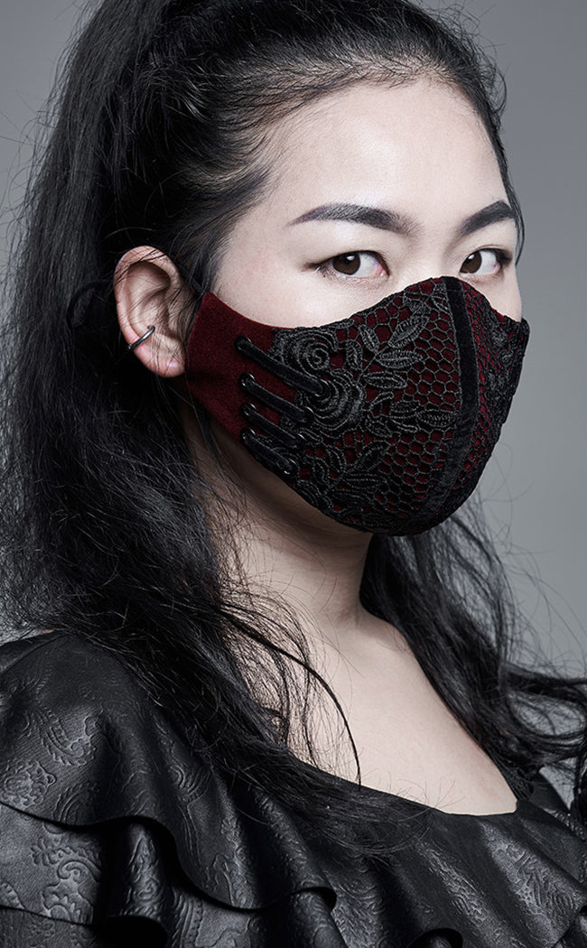 Melodrama Face Mask | Red-Punk Rave-Tragic Beautiful