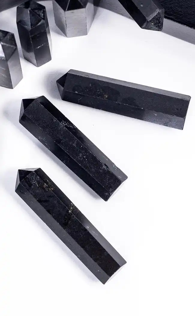 Mini Crystal Generator Point | Black Tourmaline-Crystals-Tragic Beautiful