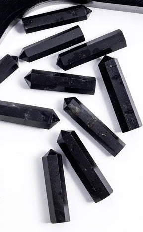 Mini Crystal Generator Point | Black Tourmaline-Crystals-Tragic Beautiful
