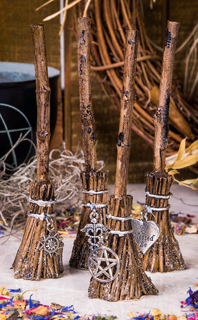 Mini Witches Broomsticks-Gothic Gifts-Tragic Beautiful