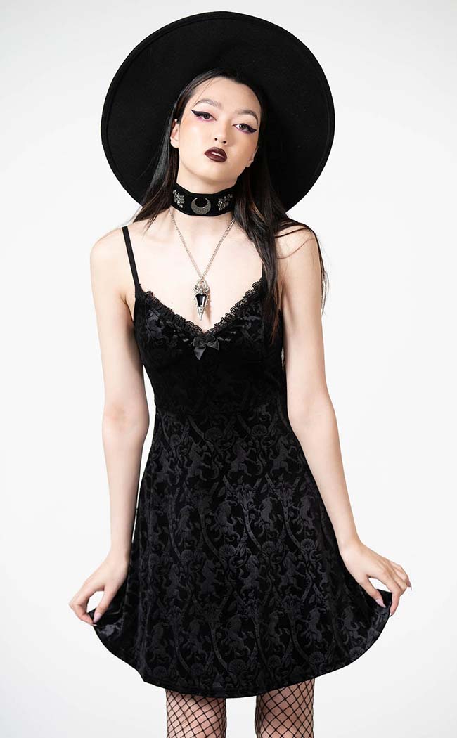 Mistress Of Mayhem Skater Dress | Black-Killstar-Tragic Beautiful