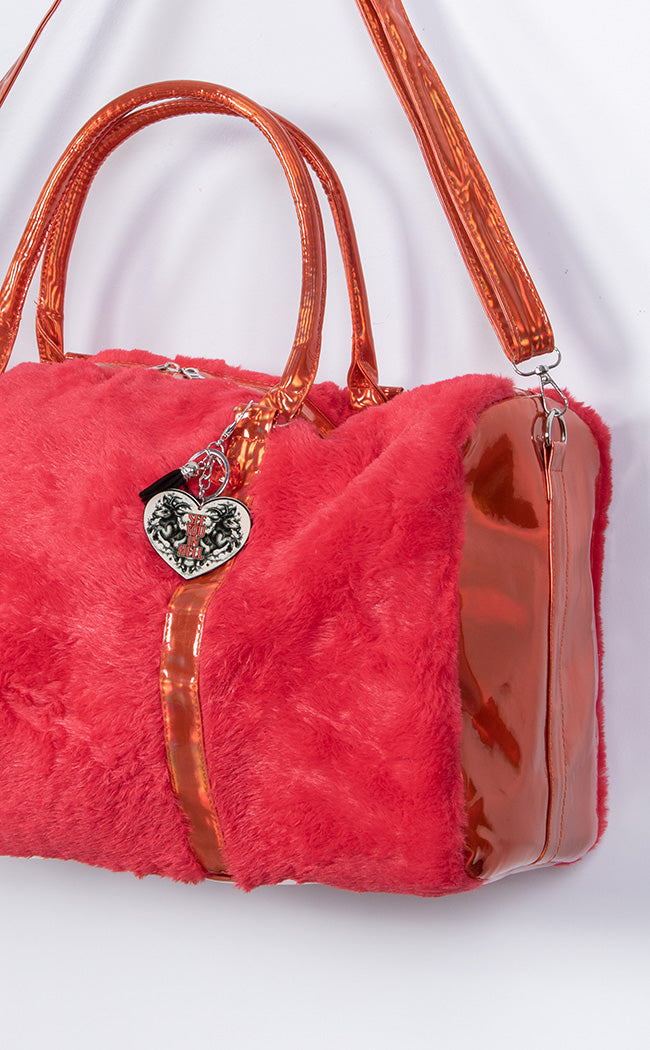 Monster Fur Bag | Red-Drop Dead Gorgeous-Tragic Beautiful