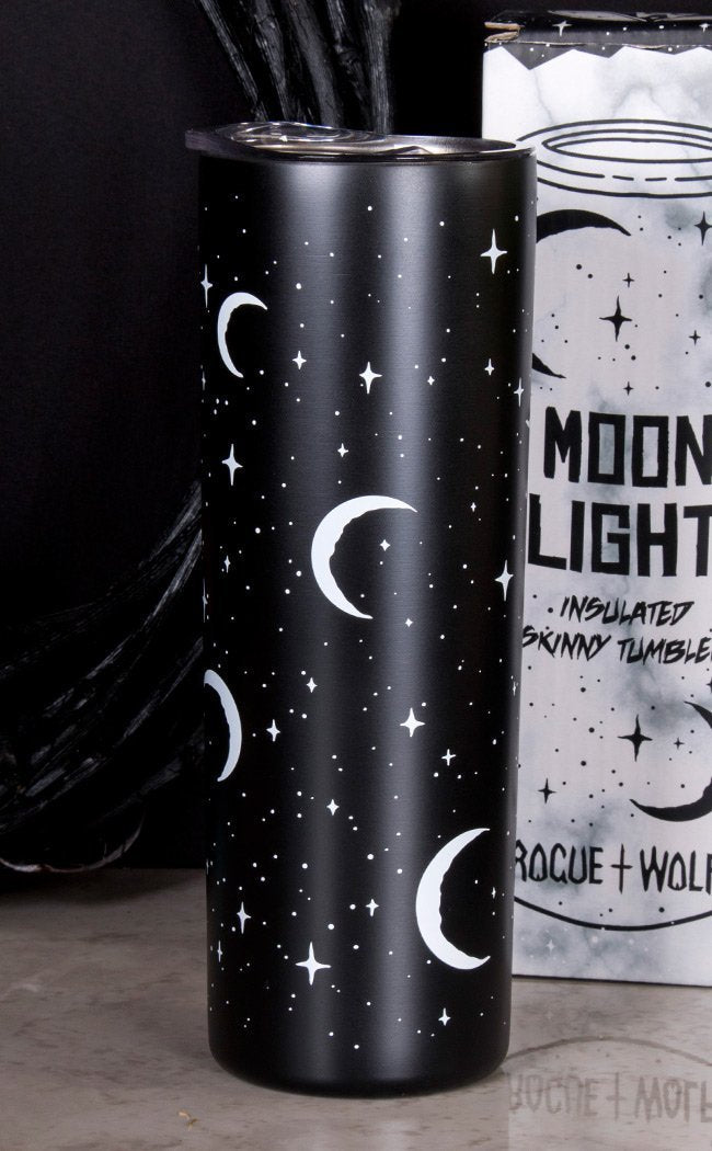 Moonlight Skinny Tumbler 570ml-Rogue & Wolf-Tragic Beautiful