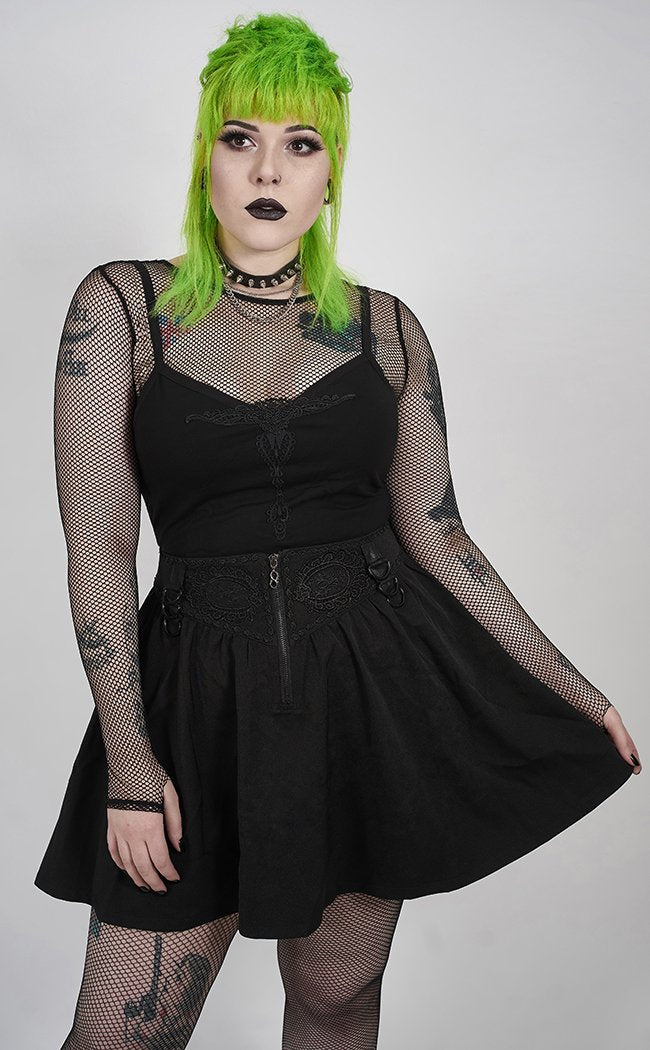 Moonrise Mini Skirt | Plus Size-Punk Rave-Tragic Beautiful