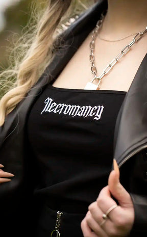 Necromancy Crop Tank Top-Sweet Vengeance-Tragic Beautiful