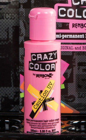 Neon Caution UV Hair Colour-Crazy Color-Tragic Beautiful