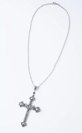 Night Church Filigree Cross Necklace-Gothic Jewellery-Tragic Beautiful