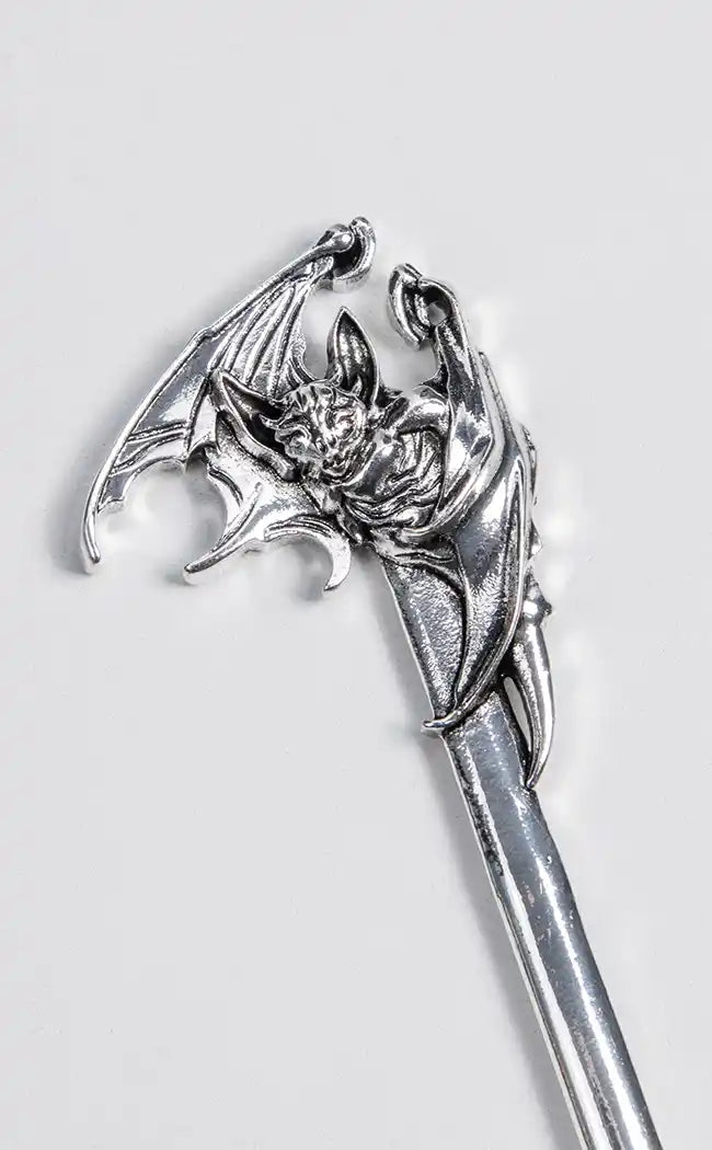 Night Ride Bat Hair Stick-Gothic Jewellery-Tragic Beautiful