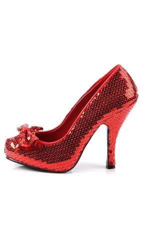 OZ-06 Red Sequins Heels