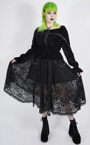 Oleanna Lace Skirt | Plus Size-Punk Rave-Tragic Beautiful