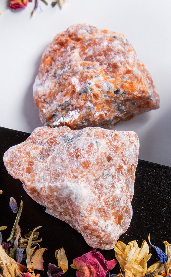 Orange Orchid Calcite Rough Chunk-Crystals-Tragic Beautiful