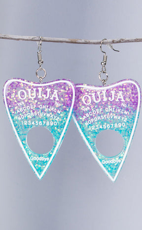Ouija Planchette Earrings | Purple Dream-Drop Dead Gorgeous-Tragic Beautiful