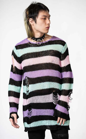 Pastel Punk Knit Sweater-Killstar-Tragic Beautiful