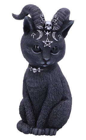 Pawzuph Horned Occult Cat Figurine-Nemesis Now-Tragic Beautiful