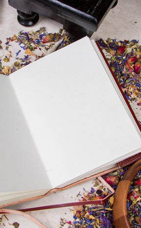 Pentacle Leather Journal-Occult Books-Tragic Beautiful