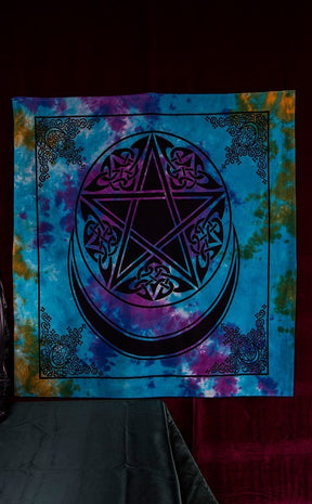 Pentacle Moon Altar Cloth-TB-Tragic Beautiful