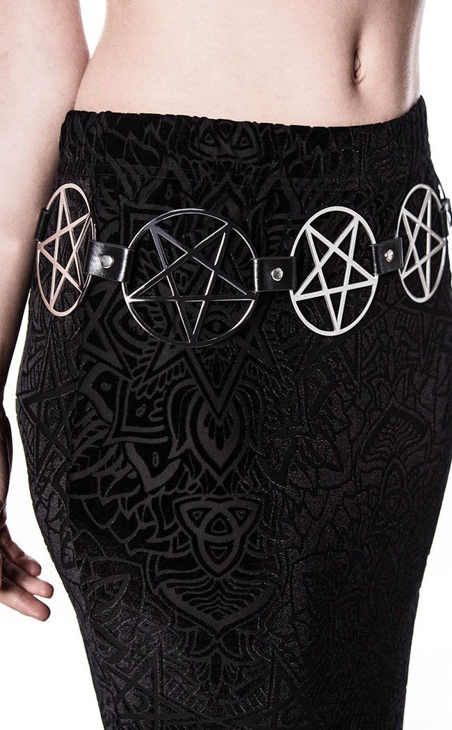 Pentagram Belt | Silver-Killstar-Tragic Beautiful