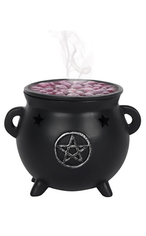 Pentagram Cauldron Incense Cone Holder-Gothic Gifts-Tragic Beautiful