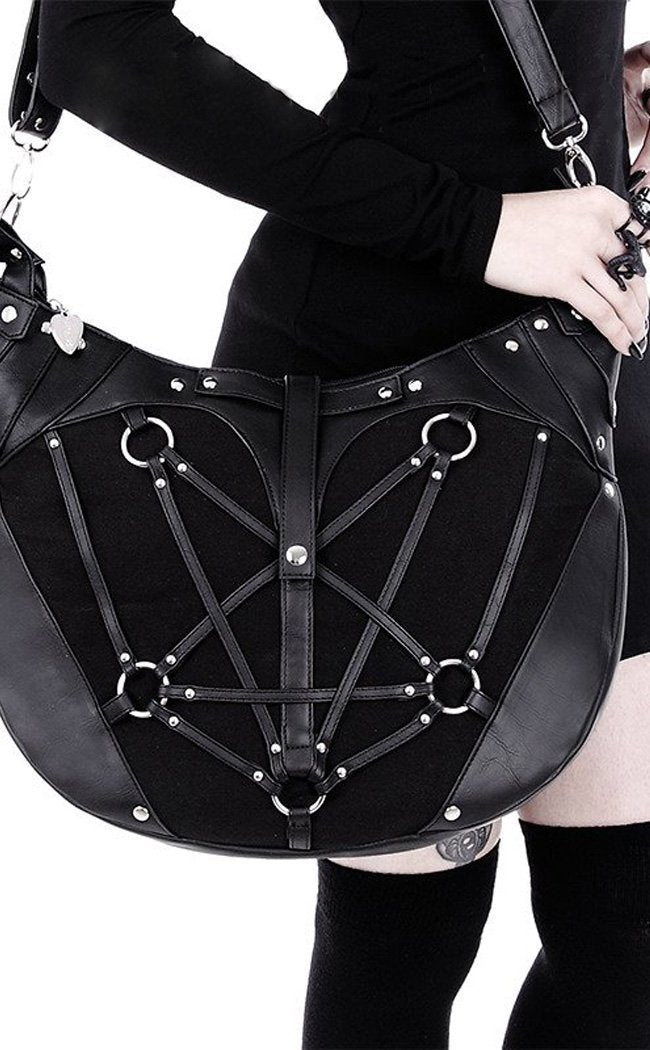 Pentagram Harness Hobo Handbag-Restyle-Tragic Beautiful