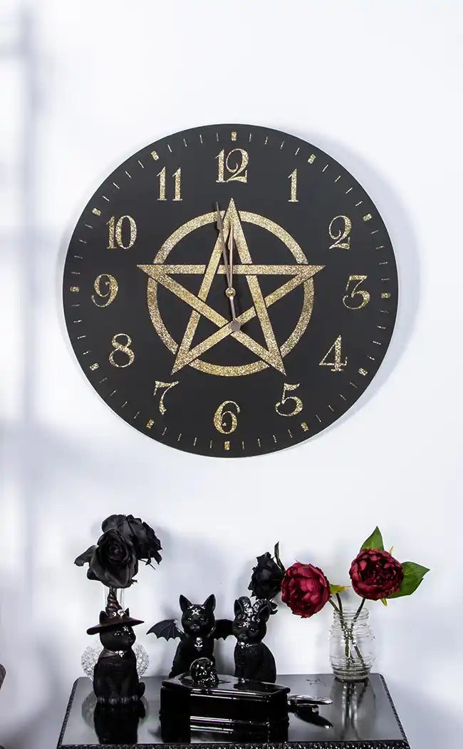 Pentagram Wall Clock | Large-Homewares-Tragic Beautiful