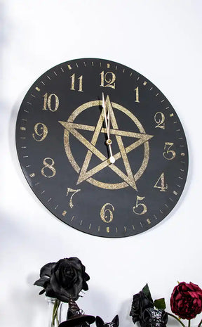 Pentagram Wall Clock | Large-Homewares-Tragic Beautiful