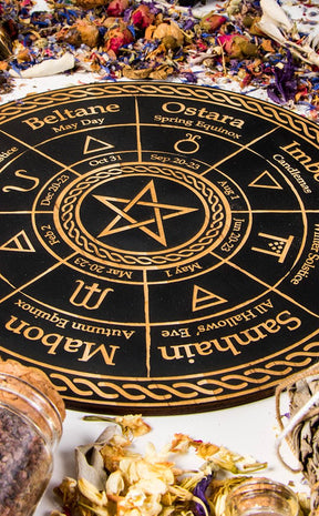 Pentagram Wheel of the Year-Yiska-Tragic Beautiful