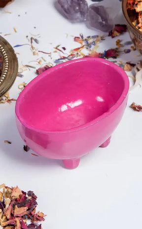 Pink Oval Cauldron-Cauldrons-Tragic Beautiful