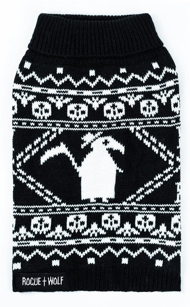 Plague Doctor Knitted Pet Sweater-Rogue & Wolf-Tragic Beautiful