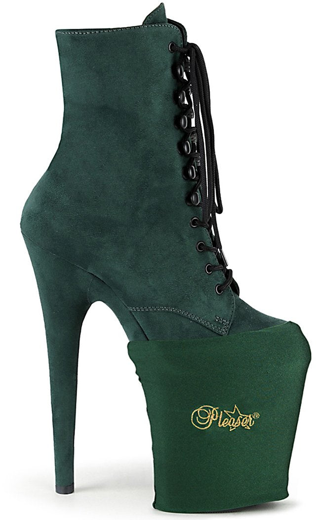 Pole Shoe Protectors | Emerald Green Lycra-Pleaser-Tragic Beautiful