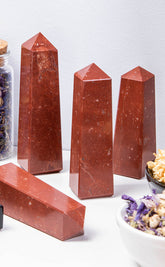 Polished Point | Red Jasper-Crystals-Tragic Beautiful