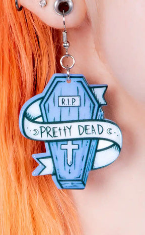 Pretty Dead Coffin Earrings-Gothic Jewellery-Tragic Beautiful