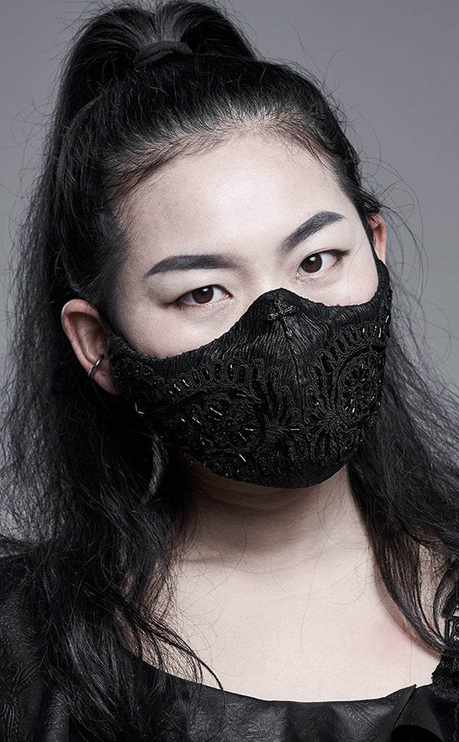 Pretty Paisley Face Mask-Punk Rave-Tragic Beautiful