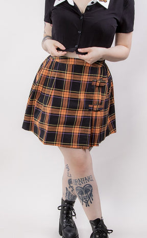 Pumpkin Tartan Skirt-Black Friday-Tragic Beautiful