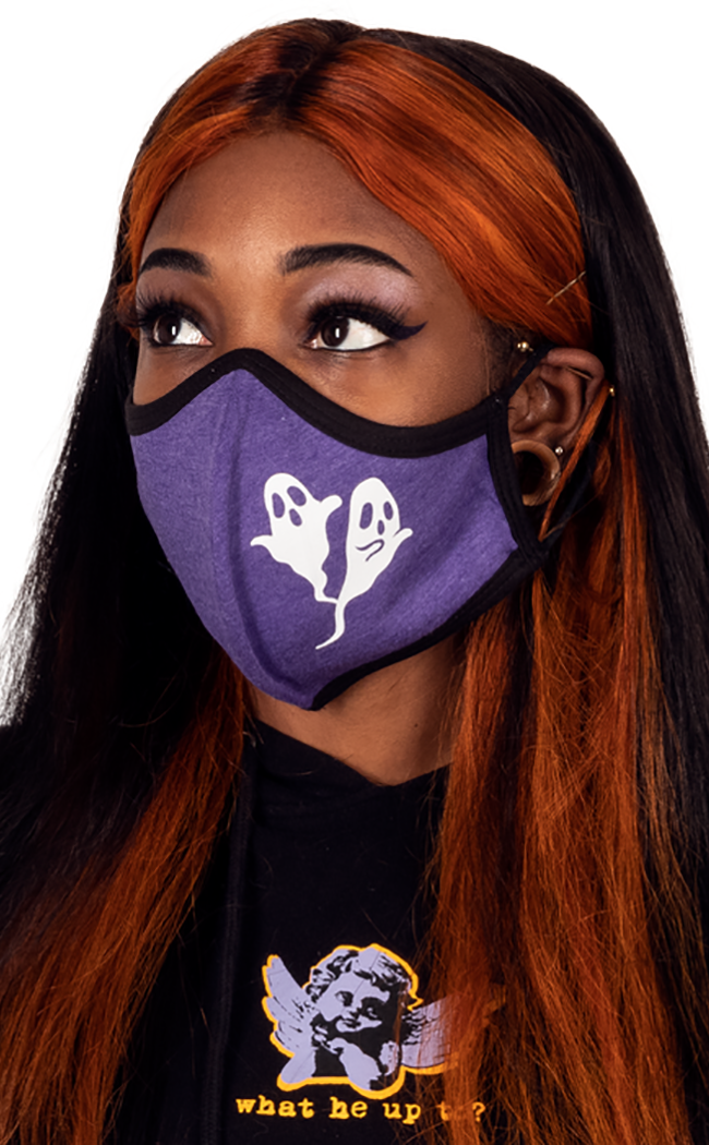 Purple Baby Ghoul Antisocial Face Mask-Too Fast Brand-Tragic Beautiful
