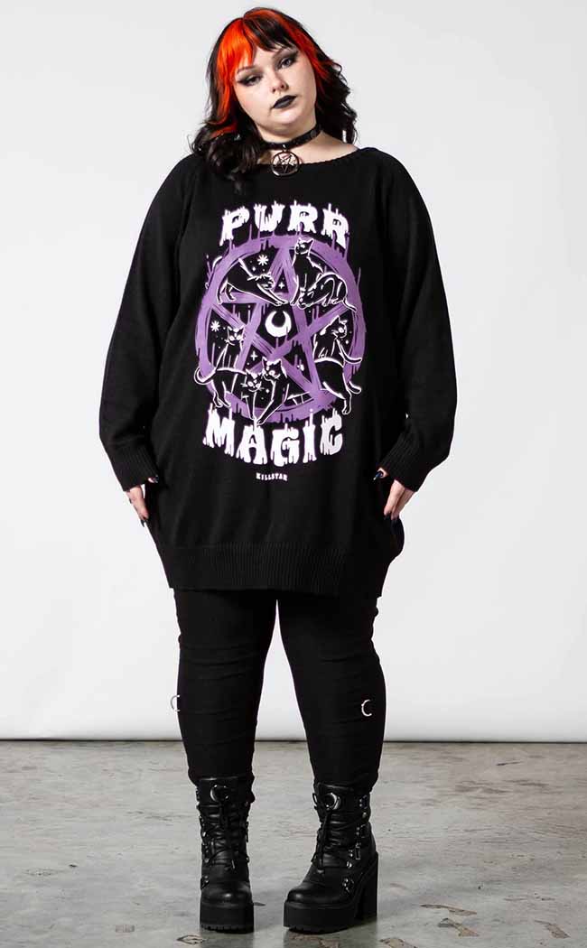 Purr Magic Knit Sweater-Killstar-Tragic Beautiful
