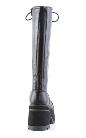 RANGER-302 Black Vegan Leather Boots-Demonia-Tragic Beautiful