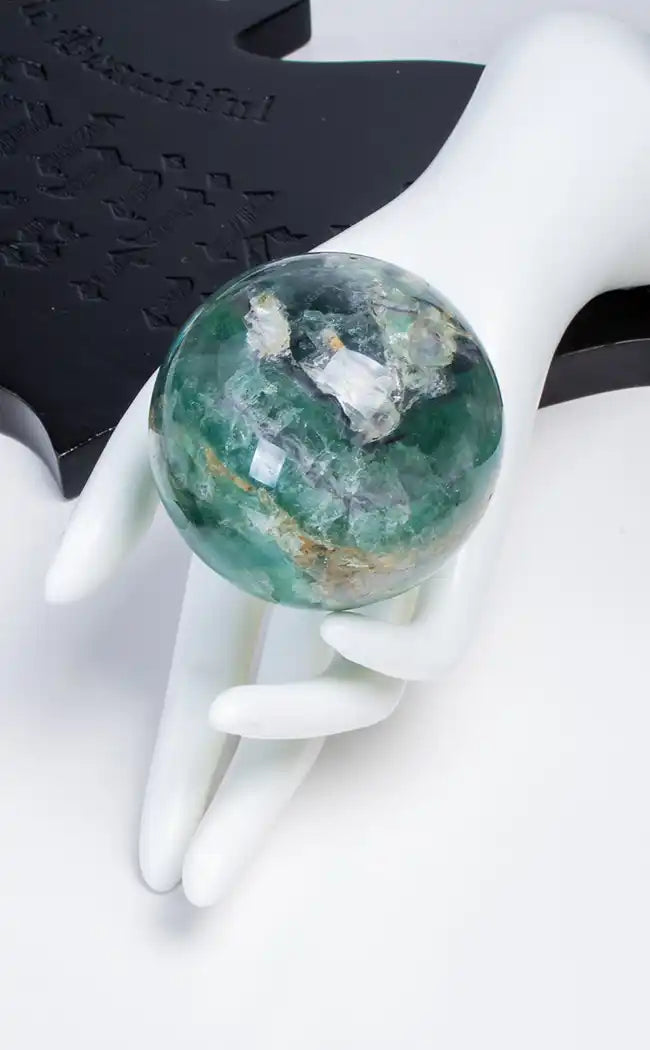 Rainbow Fluorite Crystal Sphere | Large-Crystals-Tragic Beautiful