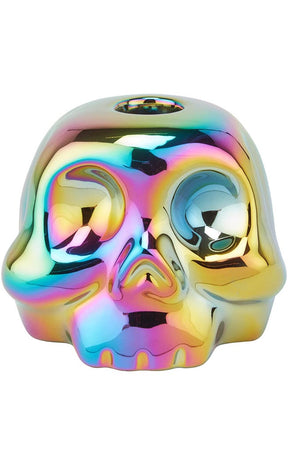 Rainbow Skulls Candle Holder-Killstar-Tragic Beautiful