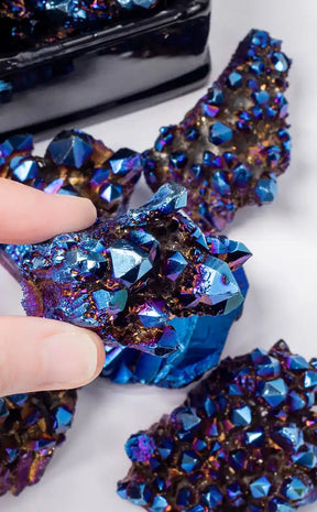 Rainbow Titanium Aura Quartz Clusters-Crystals-Tragic Beautiful