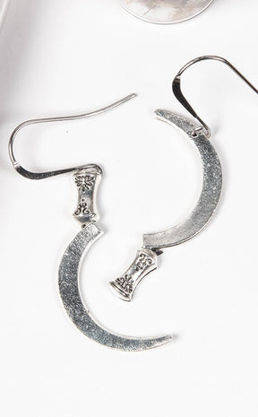 Reaper Earrings-Gothic Jewellery-Tragic Beautiful