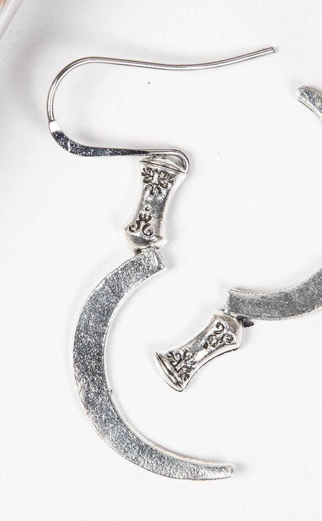 Reaper Earrings-Gothic Jewellery-Tragic Beautiful